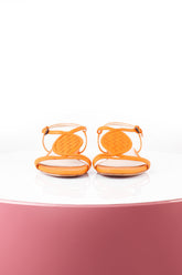 Bottega Veneta Deri Sandalet Turuncu - 37
